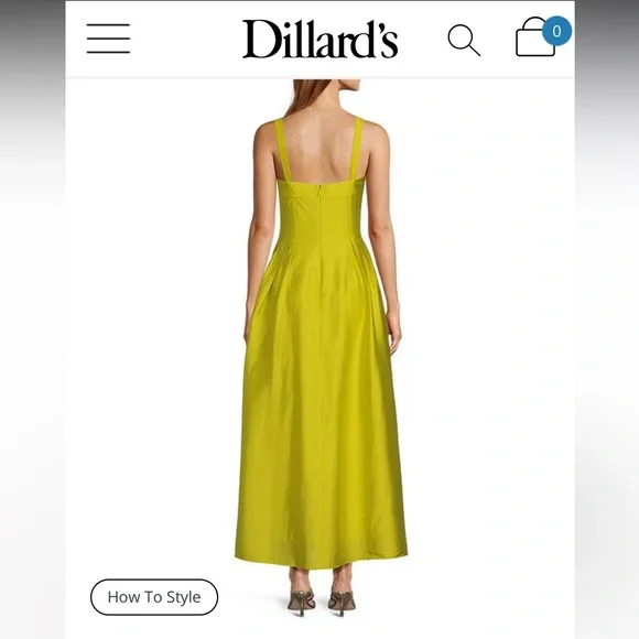 ANTONIO MELANI x MG Style A-Line Square Neck Sleeveless Dress
